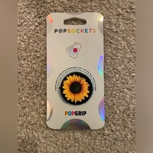 PopSocket PopGrip Sunflower Design Black and Yellow